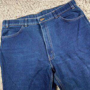 VTG Levi's Jeans Mens 38x29 Dark Wash With A Skosh More Room USA Blue Tab '90s